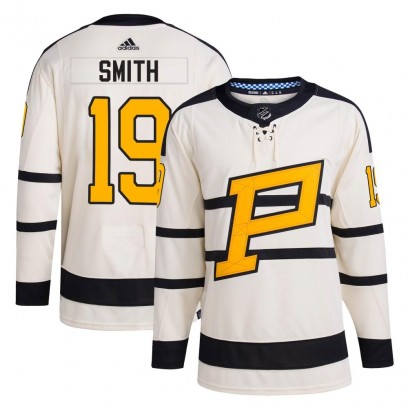 Men's Authentic Pittsburgh Penguins Reilly Smith Adidas 2023 Winter Classic Jersey - Cream