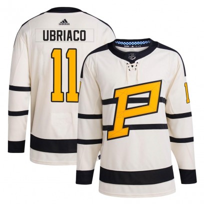 Men's Authentic Pittsburgh Penguins Gene Ubriaco Adidas 2023 Winter Classic Jersey - Cream