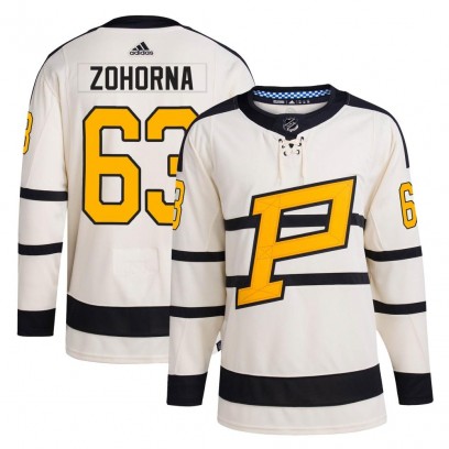 Men's Authentic Pittsburgh Penguins Radim Zohorna Adidas 2023 Winter Classic Jersey - Cream