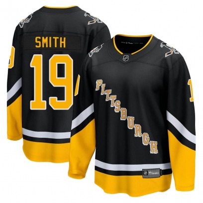 Youth Premier Pittsburgh Penguins Reilly Smith Fanatics Branded 2021/22 Alternate Breakaway Player Jersey - Black