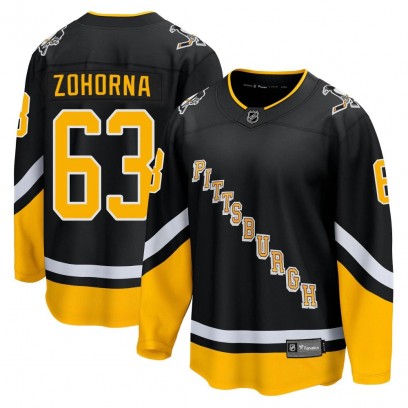Youth Premier Pittsburgh Penguins Radim Zohorna Fanatics Branded 2021/22 Alternate Breakaway Player Jersey - Black