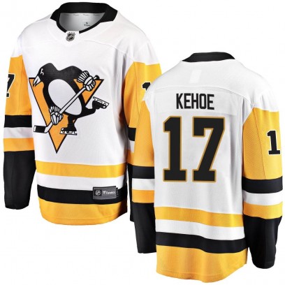 Men's Breakaway Pittsburgh Penguins Rick Kehoe Fanatics Branded Away Jersey - White