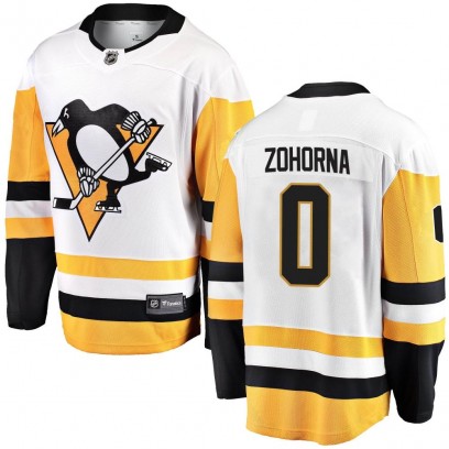 Men's Breakaway Pittsburgh Penguins Radim Zohorna Fanatics Branded Away Jersey - White