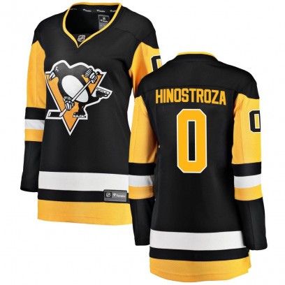Women's Breakaway Pittsburgh Penguins Vinnie Hinostroza Fanatics Branded Home Jersey - Black
