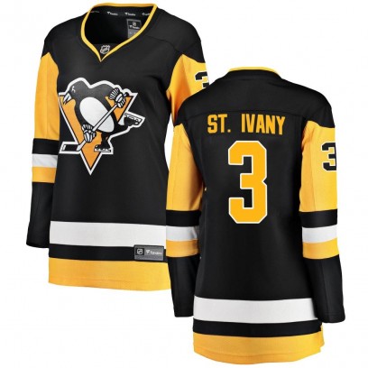 Women's Breakaway Pittsburgh Penguins Jack St. Ivany Fanatics Branded Home Jersey - Black
