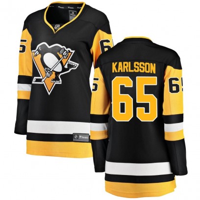 Women's Breakaway Pittsburgh Penguins Erik Karlsson Fanatics Branded Home Jersey - Black