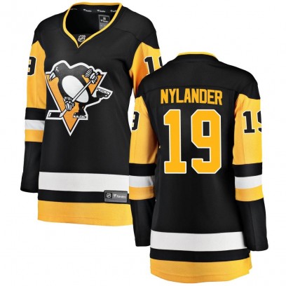 Women's Breakaway Pittsburgh Penguins Alex Nylander Fanatics Branded Home Jersey - Black