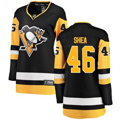 Women's Breakaway Pittsburgh Penguins Ryan Shea Fanatics Branded Home Jersey - Black
