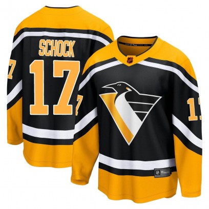 Youth Breakaway Pittsburgh Penguins Ron Schock Fanatics Branded Special Edition 2.0 Jersey - Black