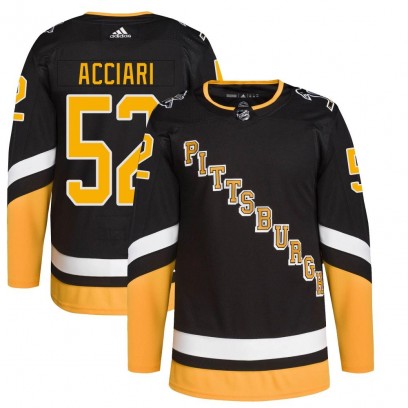 Men's Authentic Pittsburgh Penguins Noel Acciari Adidas 2021/22 Alternate Primegreen Pro Player Jersey - Black