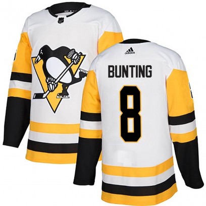 Men's Authentic Pittsburgh Penguins Michael Bunting Adidas Away Jersey - White