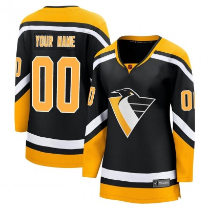 Women's Breakaway Pittsburgh Penguins Custom Fanatics Branded Custom Special Edition 2.0 Jersey - Black