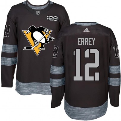 Men's Authentic Pittsburgh Penguins Bob Errey 1917-2017 100th Anniversary Jersey - Black