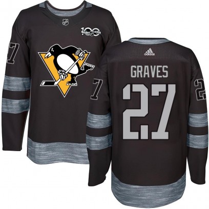 Men's Authentic Pittsburgh Penguins Ryan Graves 1917-2017 100th Anniversary Jersey - Black
