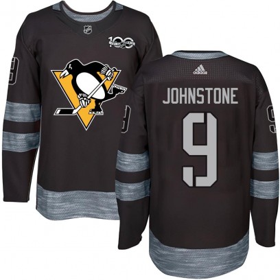 Men's Authentic Pittsburgh Penguins Marc Johnstone 1917-2017 100th Anniversary Jersey - Black