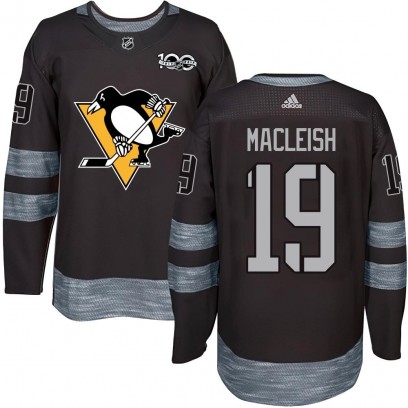 Men's Authentic Pittsburgh Penguins Rick Macleish 1917-2017 100th Anniversary Jersey - Black