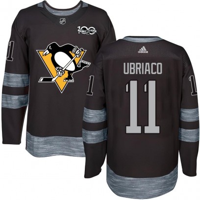 Men's Authentic Pittsburgh Penguins Gene Ubriaco 1917-2017 100th Anniversary Jersey - Black