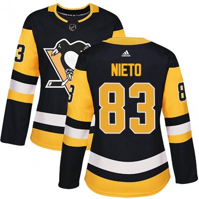 Women's Authentic Pittsburgh Penguins Matt Nieto Adidas Home Jersey - Black