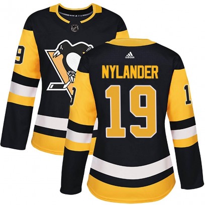 Women's Authentic Pittsburgh Penguins Alex Nylander Adidas Home Jersey - Black