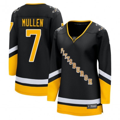 Women's Premier Pittsburgh Penguins Joe Mullen Fanatics Branded 2021/22 Alternate Breakaway Player Jersey - Black