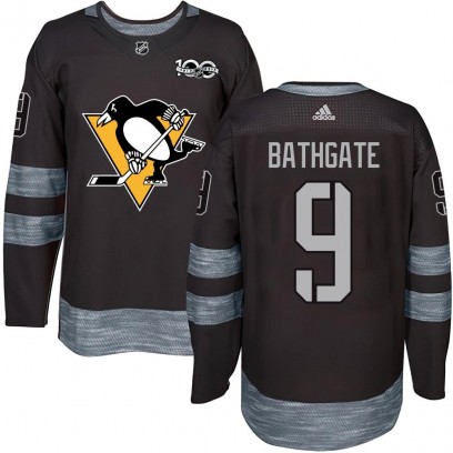 Youth Authentic Pittsburgh Penguins Andy Bathgate 1917-2017 100th Anniversary Jersey - Black