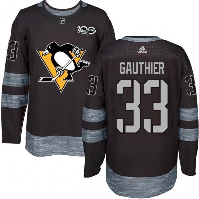 Youth Authentic Pittsburgh Penguins Taylor Gauthier 1917-2017 100th Anniversary Jersey - Black