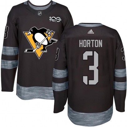 Youth Authentic Pittsburgh Penguins Tim Horton 1917-2017 100th Anniversary Jersey - Black