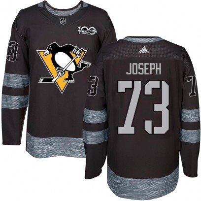 Youth Authentic Pittsburgh Penguins Pierre-Olivier Joseph 1917-2017 100th Anniversary Jersey - Black