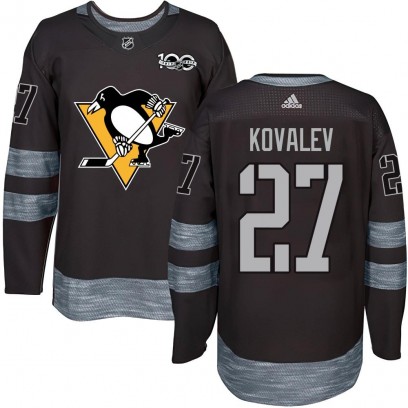 Youth Authentic Pittsburgh Penguins Alex Kovalev 1917-2017 100th Anniversary Jersey - Black