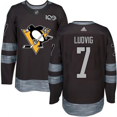 Youth Authentic Pittsburgh Penguins John Ludvig 1917-2017 100th Anniversary Jersey - Black