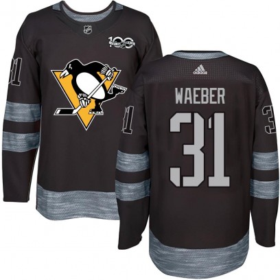 Youth Authentic Pittsburgh Penguins Ludovic Waeber 1917-2017 100th Anniversary Jersey - Black