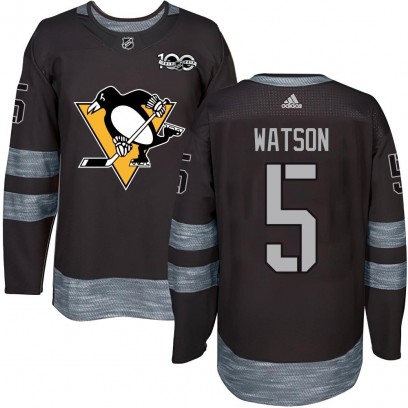 Youth Authentic Pittsburgh Penguins Bryan Watson 1917-2017 100th Anniversary Jersey - Black