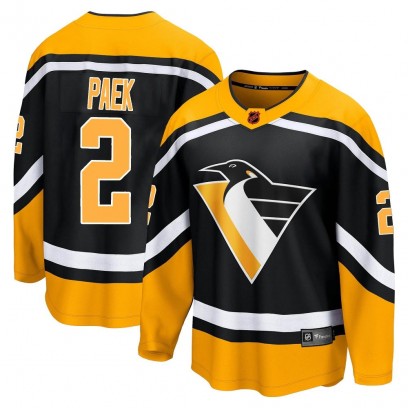 Men's Breakaway Pittsburgh Penguins Jim Paek Fanatics Branded Special Edition 2.0 Jersey - Black