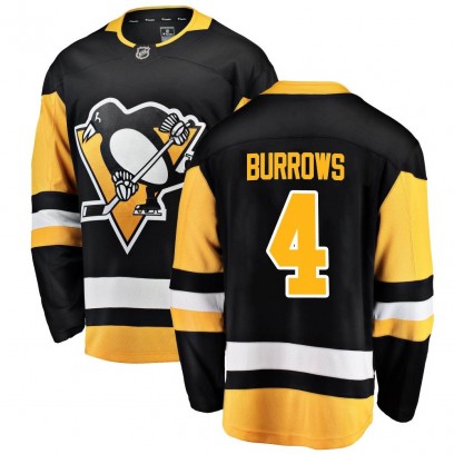 Men's Breakaway Pittsburgh Penguins Dave Burrows Fanatics Branded Home Jersey - Black