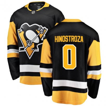 Youth Breakaway Pittsburgh Penguins Vinnie Hinostroza Fanatics Branded Home Jersey - Black