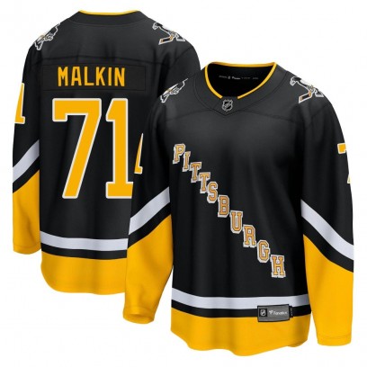 Youth Premier Pittsburgh Penguins Evgeni Malkin Fanatics Branded 2021/22 Alternate Breakaway Player Jersey - Black